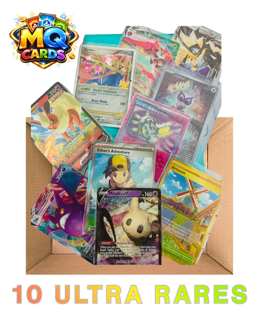 ✨10 ULTRA RARE MYSTERY POKÉMON CARDS 🃏 GREAT GIFT FOR COLLECTORS 🎁